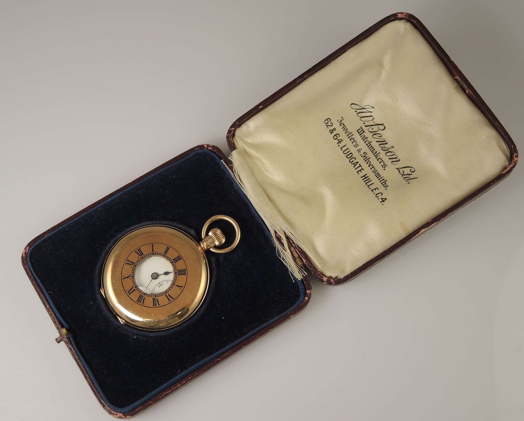 Jw benson gold pocket watch hotsell
