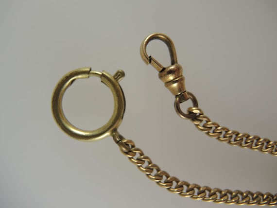 Victorian gold plated watch chain c1890 - image 3