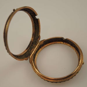 Georgian gilt and red leather outer protective case for a verge pocket watch c1770