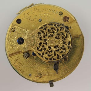 Georgian verge fusee pocket watch movement. Pearson, Louth c1810
