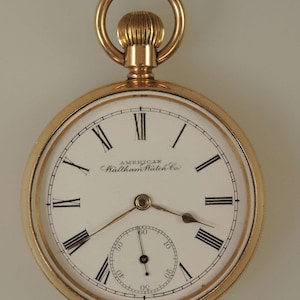 Vintage pocket watch by Waltham c1897