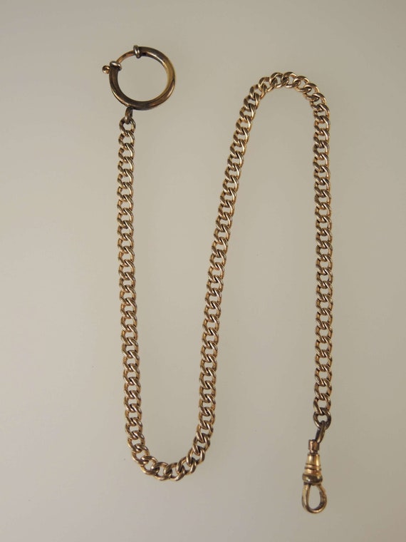 Victorian gold plated watch chain c1890 - image 1