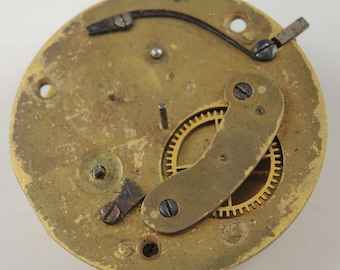 English Verge Fusee Pocket Watch Movement by Coleman, St Austle