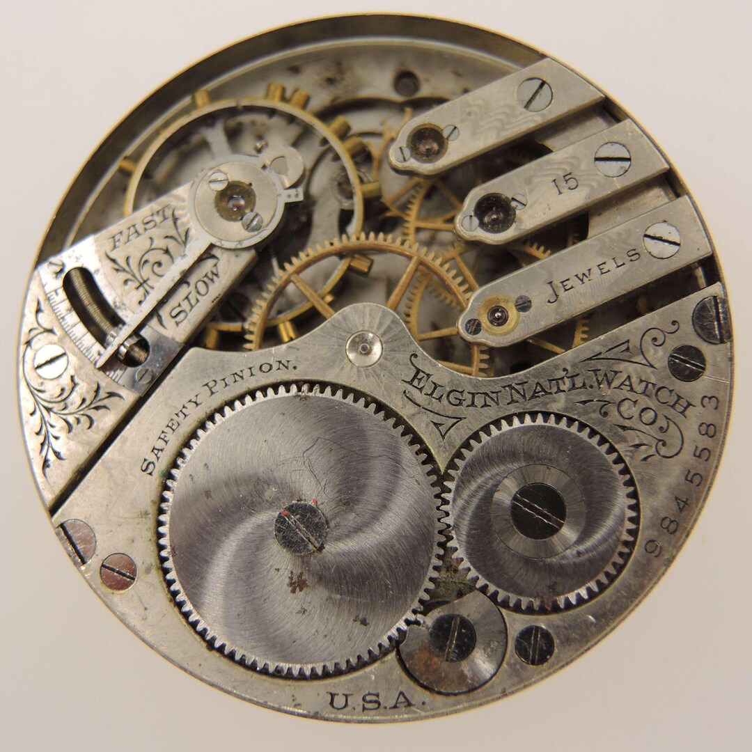 16s 15J 3 Finger Bridge Elgin Pocket Watch Movement C1903 - Etsy