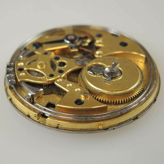 Early quarter repeater pocket watch movement c1840 - image 6