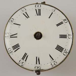 Georgian verge fusee pocket watch movement by MILLINGTON, London c1750