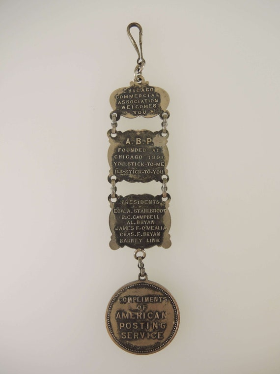 Unusual Souvenir Watch Chain / Chatelaine c1900 - image 6