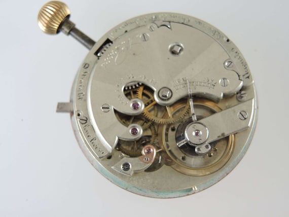 Swiss A. SALTZMAN pocket watch movement c1860 - Gem