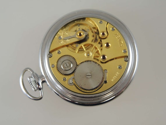 Montre Vintage Zenith X Eberhard Milan En Or 18K - 1920 - Boîtier Coussin 32,5 Mm