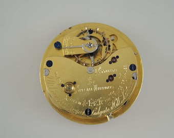 English J W Benson pocket watch movement c1905
