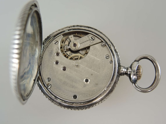 Unusual Silver Cased Pocket Watch. Sold by Shreve, Crump Unusual Silver Cased Pocket Watch. Sold by Shreve, Crump