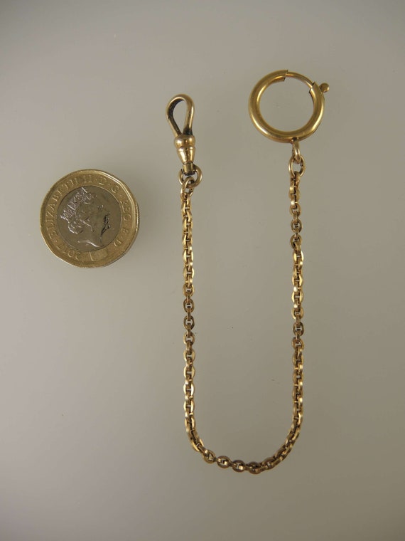 Victorian gold plated watch chain c1890 - image 2