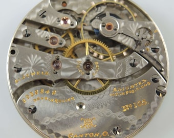 16s 21J Hampden 105 movimiento de reloj de bolsillo c1912