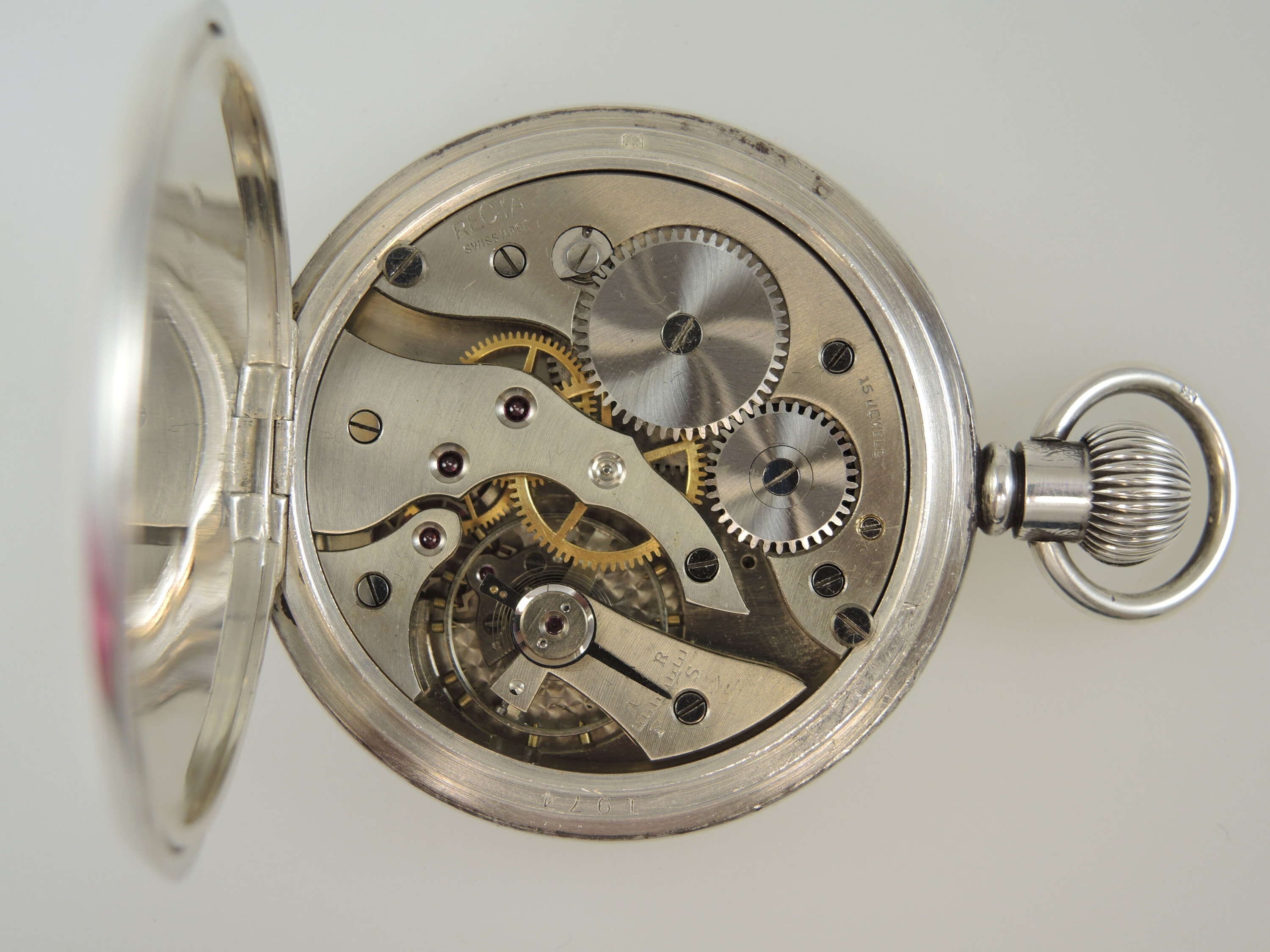 Classic Vintage English Silver Pocket Watch C1939 Etsy Canada