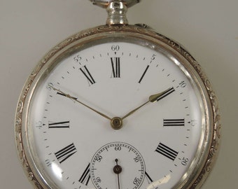 New sterling silver pocket watch clearance
