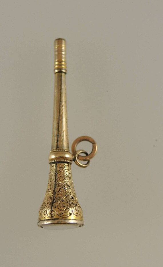 Gold cased and Stone Set Key c1850