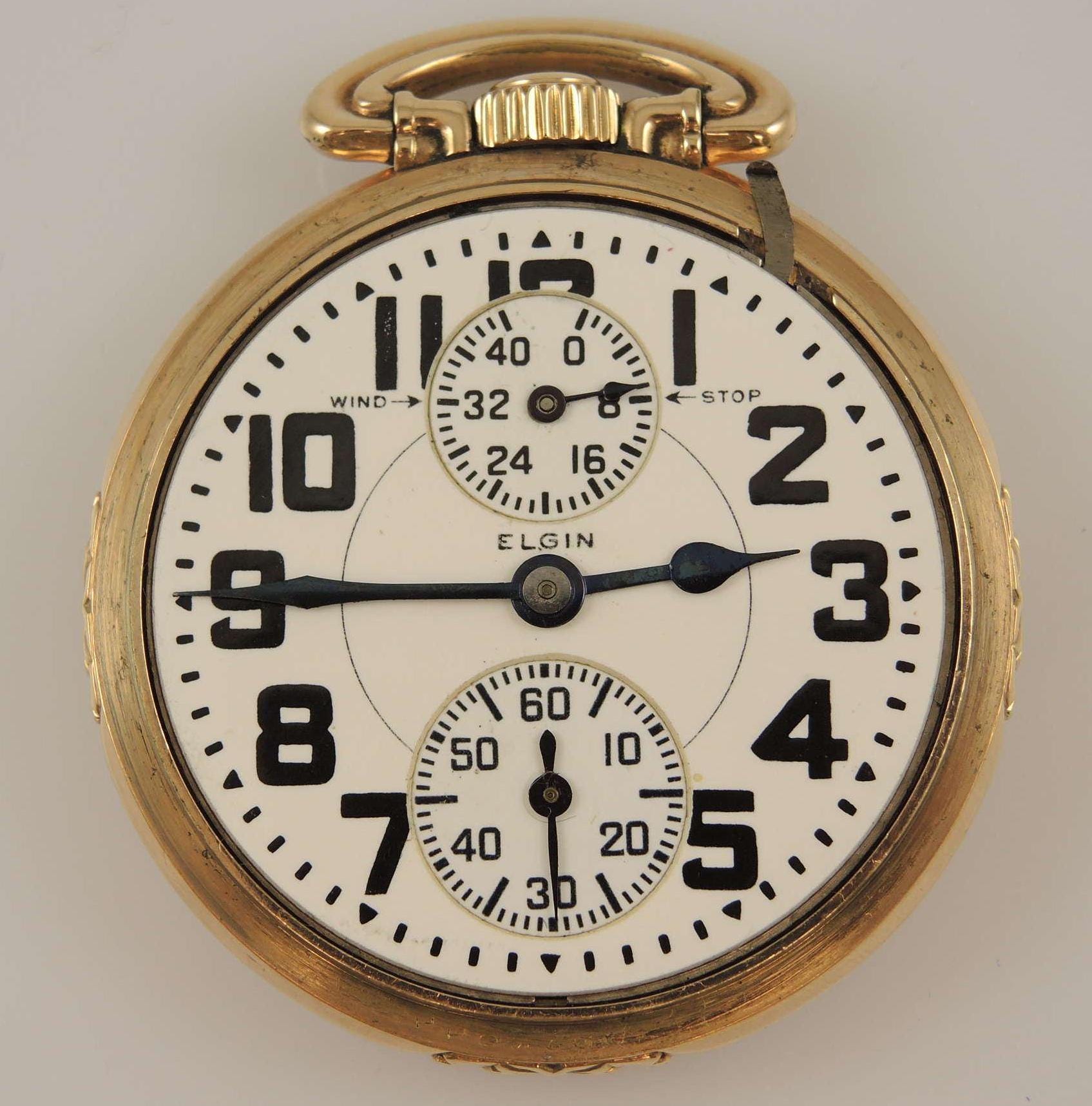 16 サイズ 23 ジュエル エルジン B W レイモンド ウィンド