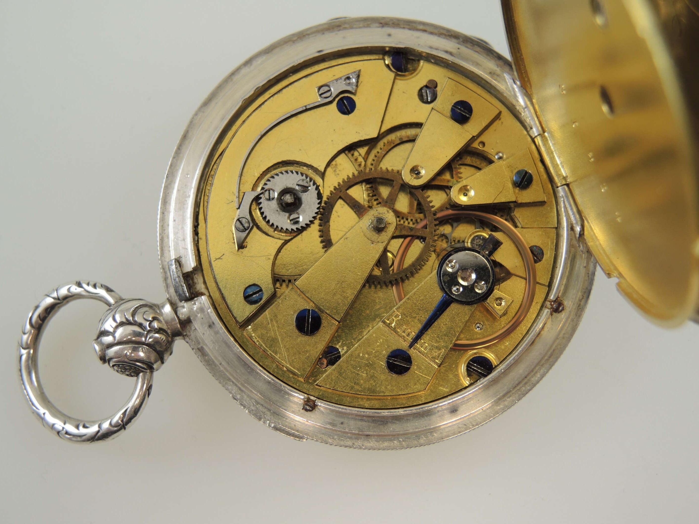 Georgian fine silver cylinder pocket watch. Gravell Son London c1835