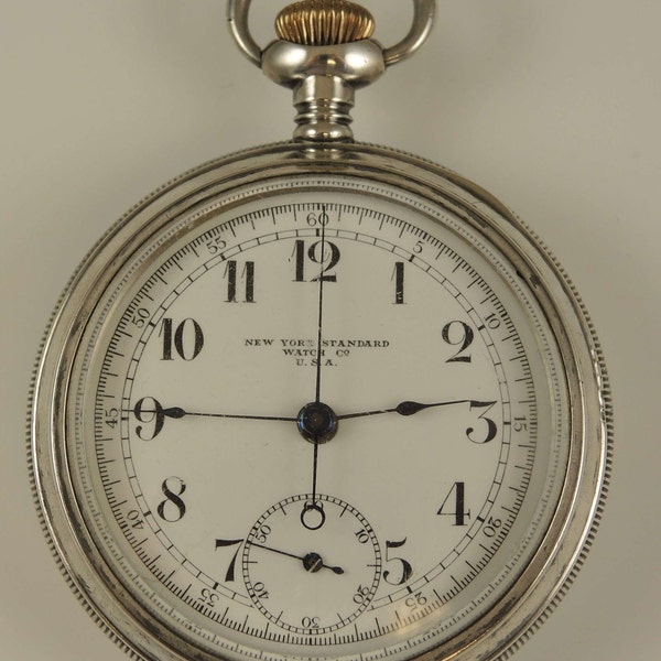 18s 7J chronograph by New York Standard Watch Co c1908