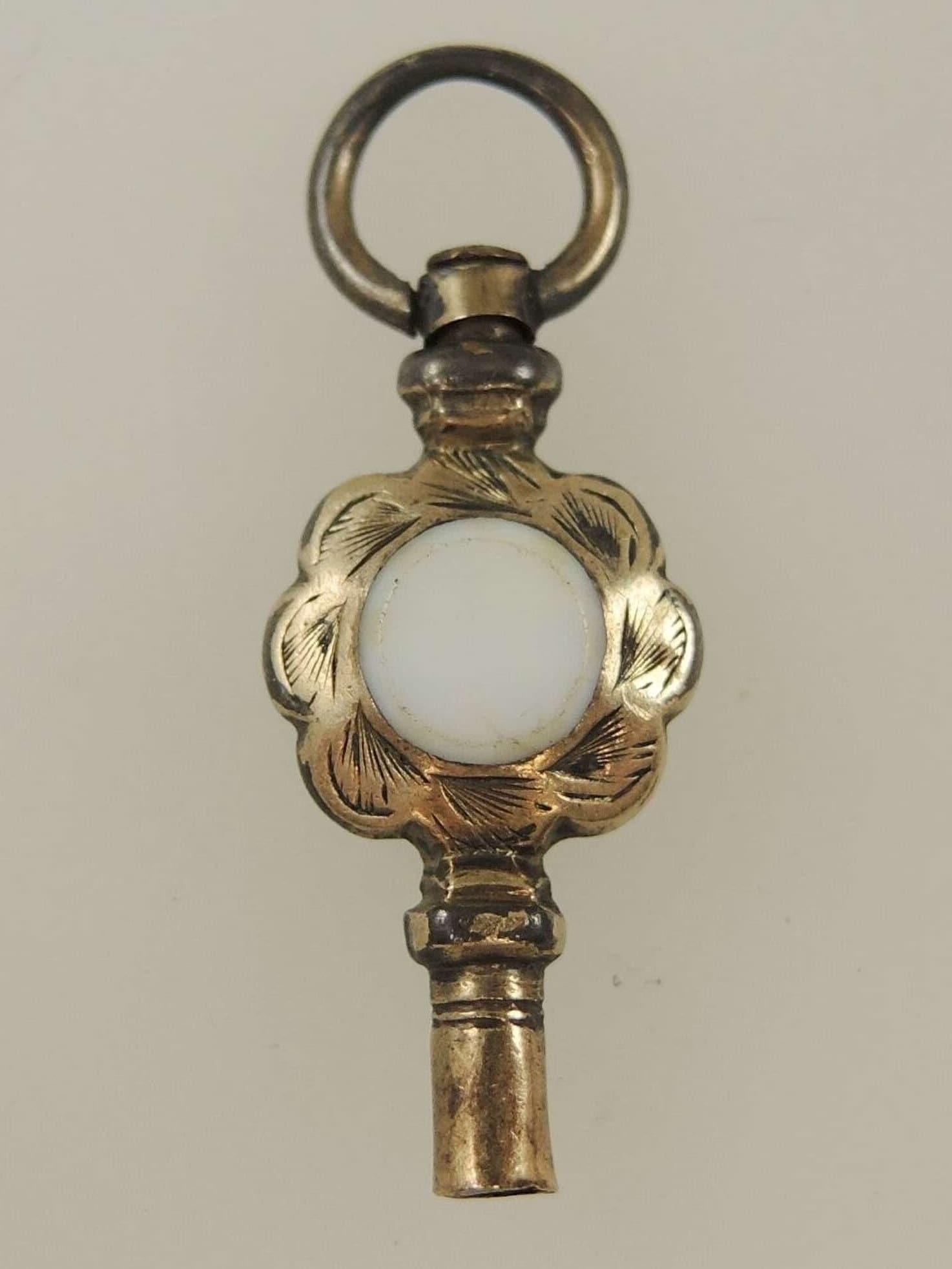 櫻】時代古玩 K18 銀装飾金具 抹香鯨歯牙煙管 189g.sg