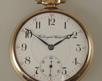 Rare 16s 23J Illinois Lafayette Washington Watch Co c1913