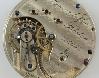 18 size N E Howard & Co Series VII movement c1893