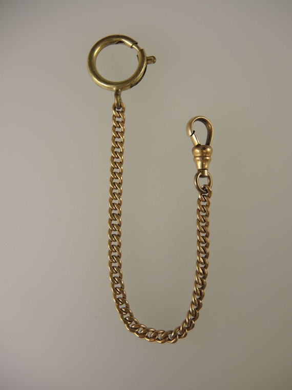 Victorian gold plated watch chain c1890 - image 1