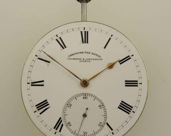 Genuine Vacheron & Constantin Chronometre Royal pocket watch movement c1915