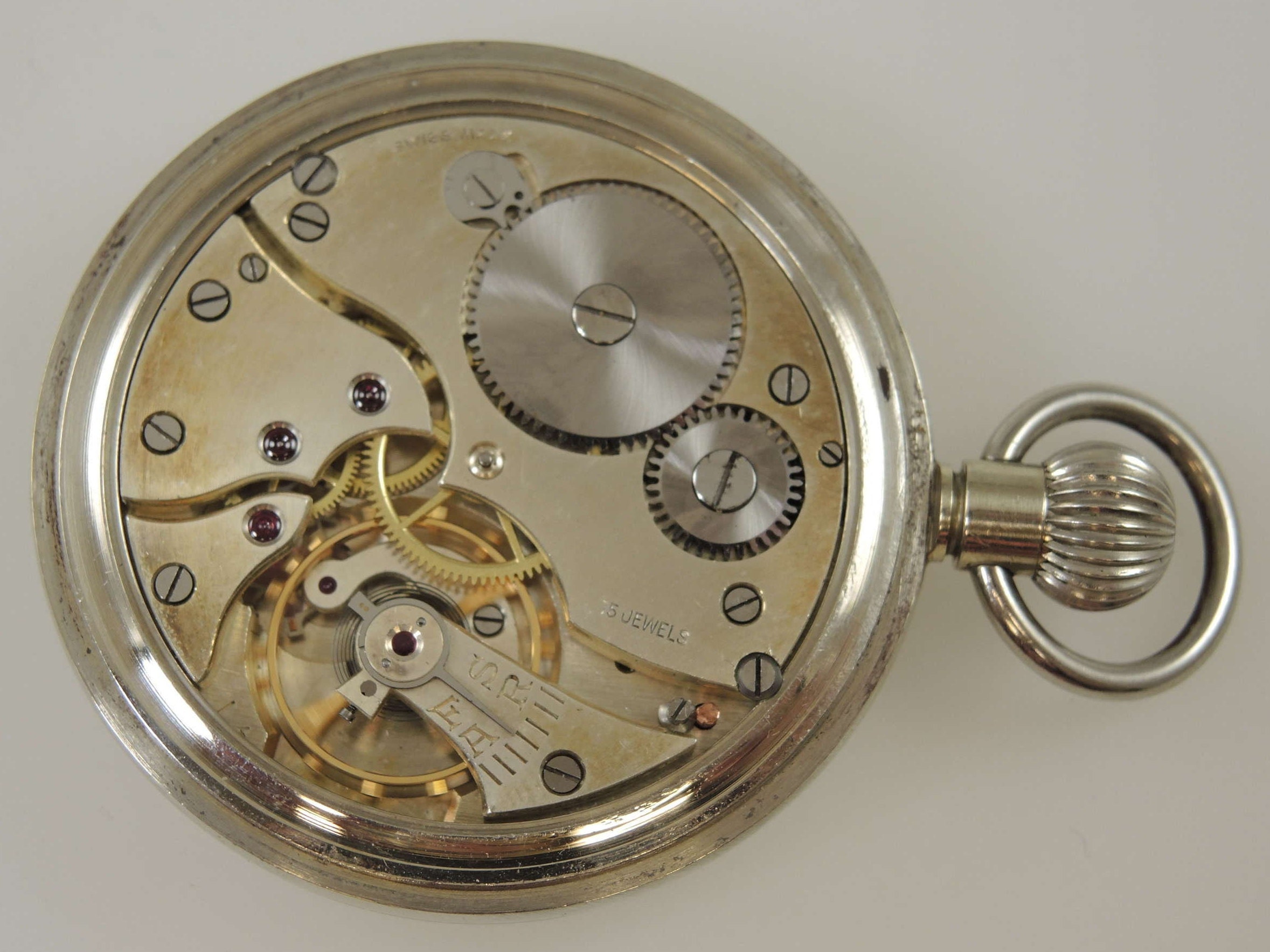 FavreLeuba Co 'Marvel' BombayCalcutta Circa 1940 Nickel Chrome Mid