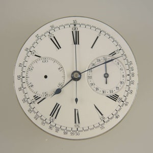 Chronograph pocket watch movement c1910 image 2