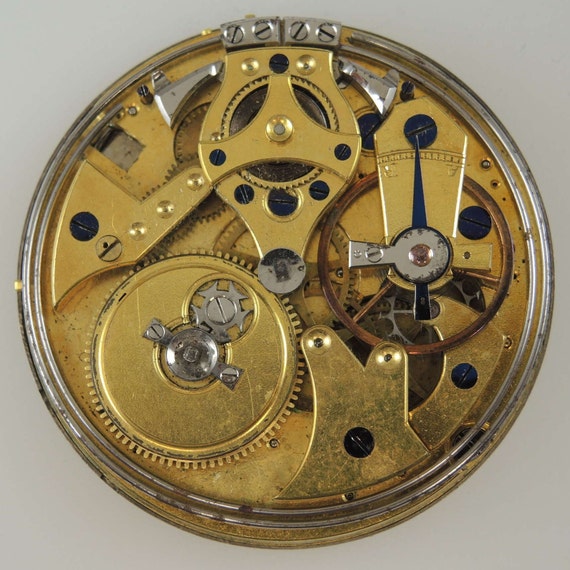 Early quarter repeater pocket watch movement c1840 - image 5