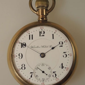18s 17 Jewel Hamilton The Banner pocket watch c1905
