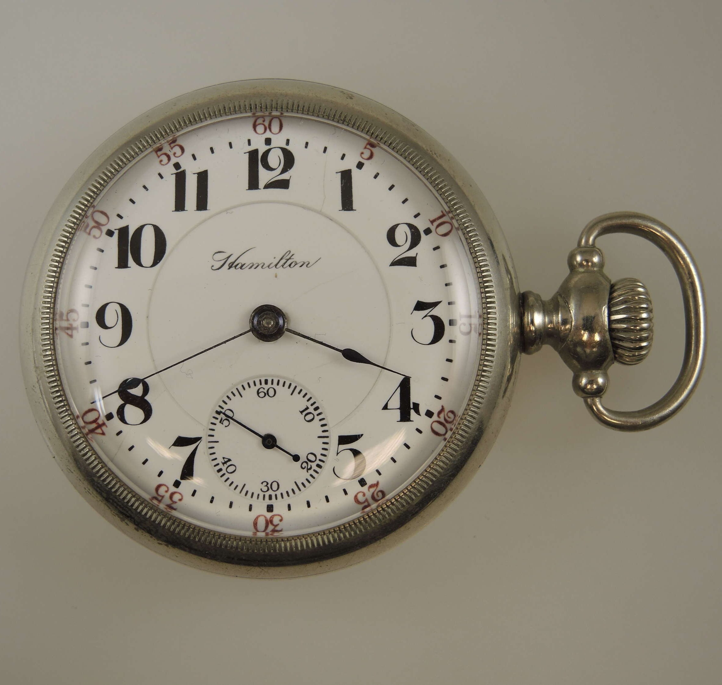 18 size 17 Jewel Hamilton 927 pocket watch c1904