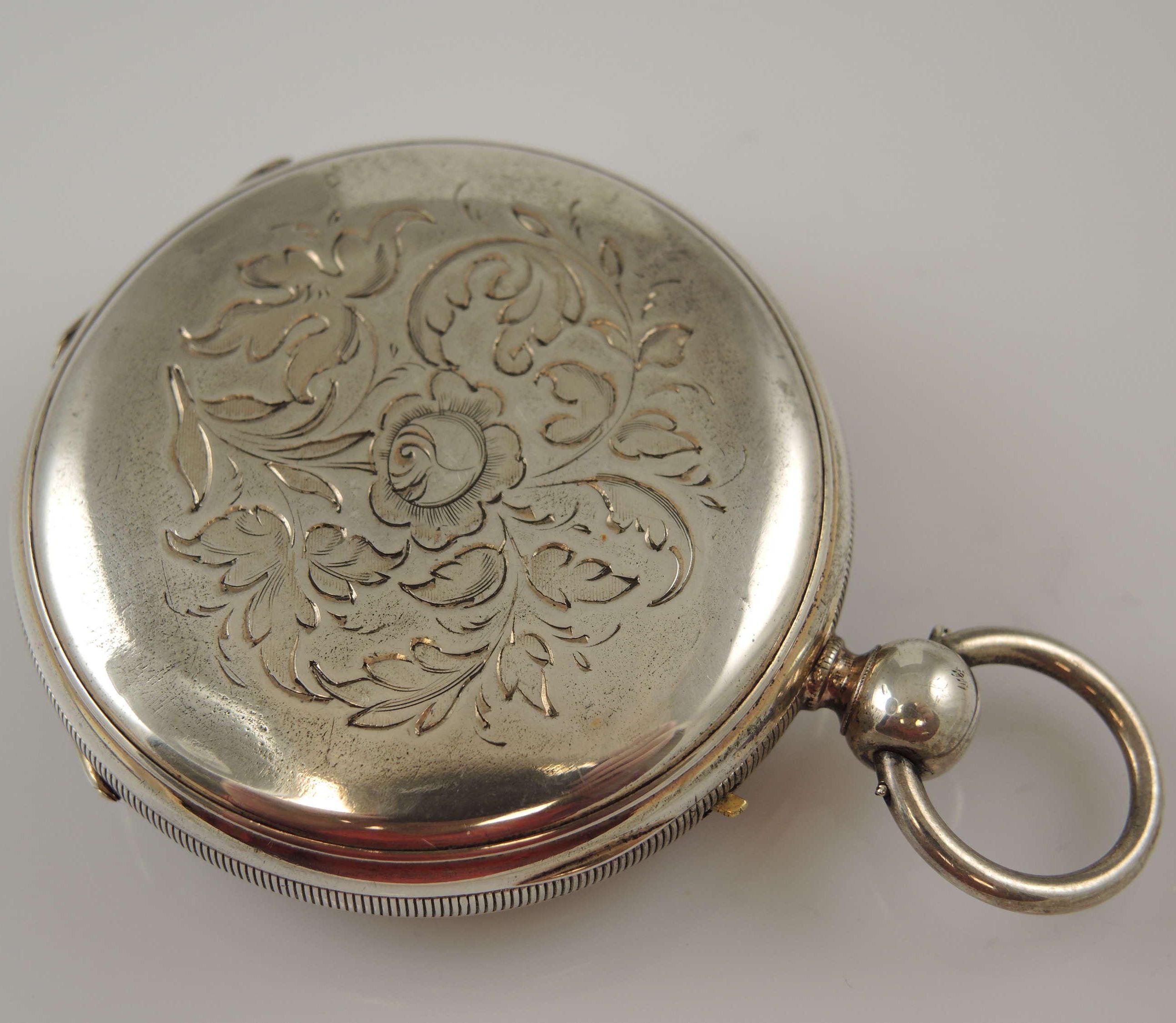 Dual time zone pocket watch deals