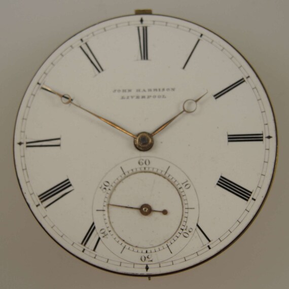 English Massey III Fusee Pocket Watch Movement by Harrison C1850