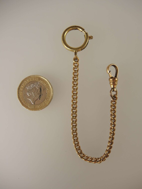 Victorian gold plated watch chain c1890 - image 2