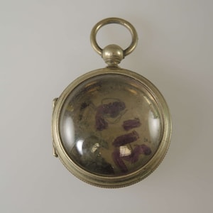 Gilt metal pocket watch case Suitable for pendant or locket also c1850