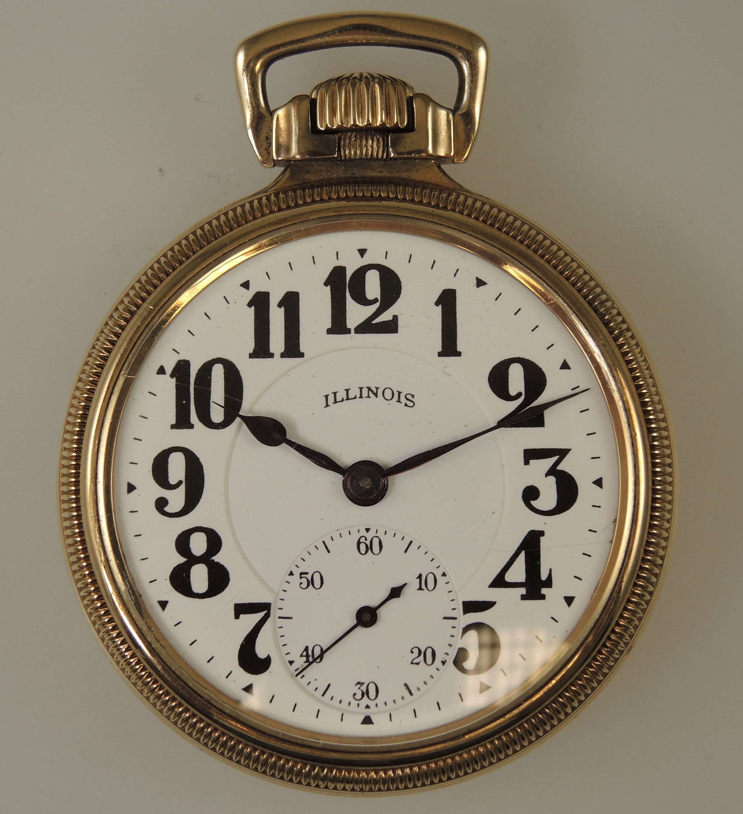 【内祝い】 Raro 16s 21J Illinois Bunn Special 60 horas reloj de 手巻き