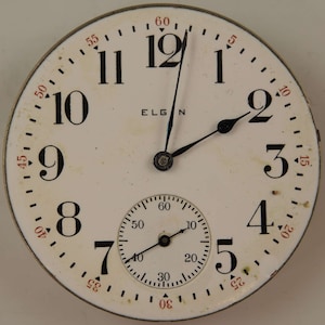 16 size 7 Jewel Elgin pocket watch movement c1918