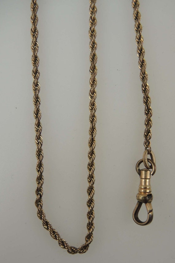 Gold plated top pocket watch chain