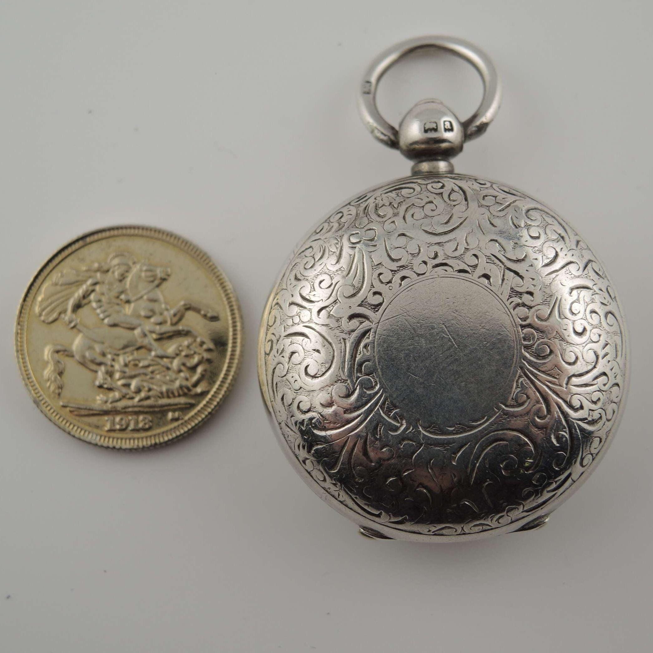 Victorian English Silver Sovereign Case Birmingham 1900 - Etsy