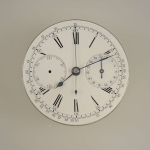 Chronograph pocket watch movement c1910 image 1