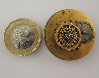 Georgian verge fusee pocket watch movement. c1820