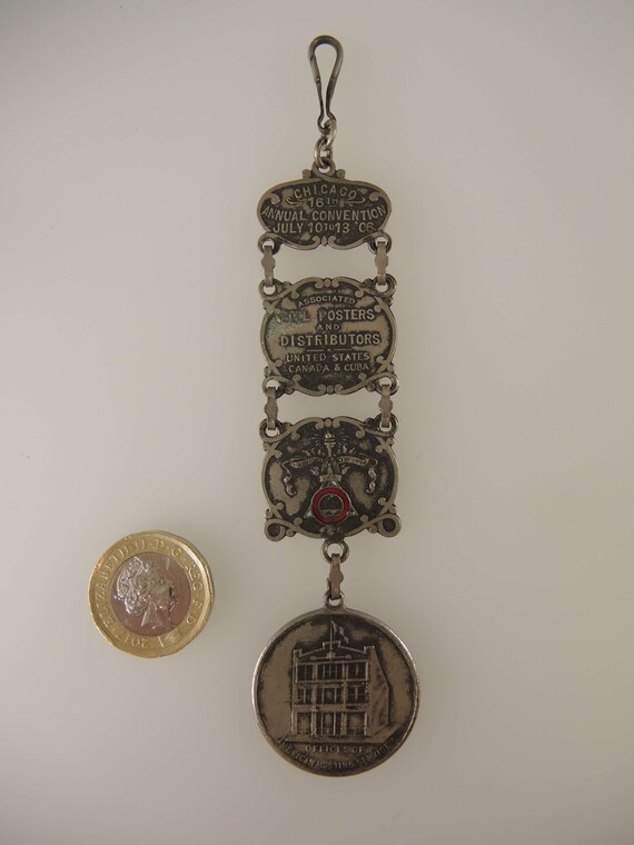 Unusual Souvenir Watch Chain / Chatelaine c1900 - image 2