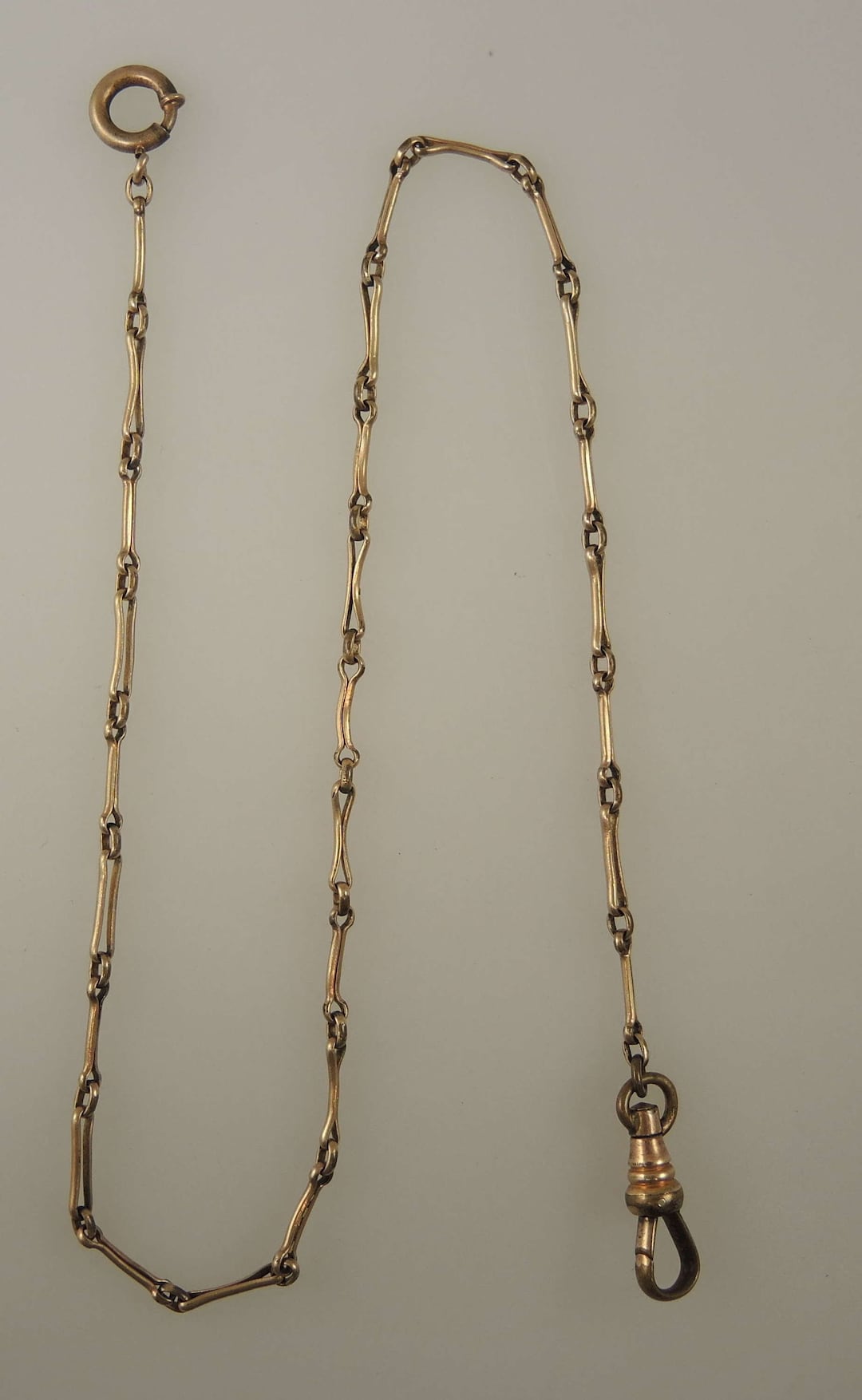 Vintage Gold Plated Pocket Watch Chain C1910 - Etsy