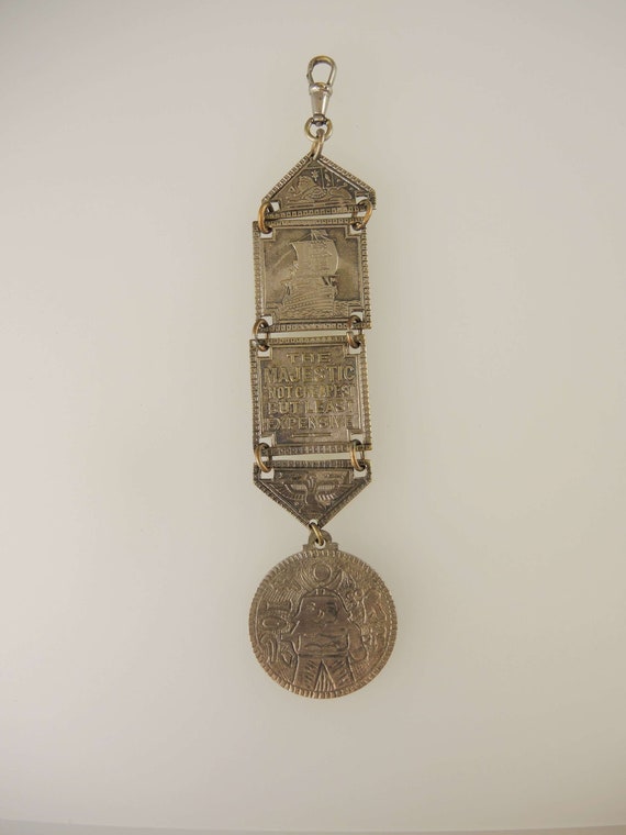 Unusual Souvenir Watch Chain / Chatelaine c1900 - image 5