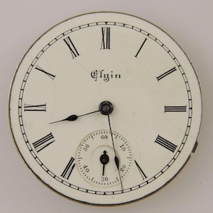 0s 15J Elgin pocket watch movement c1896
