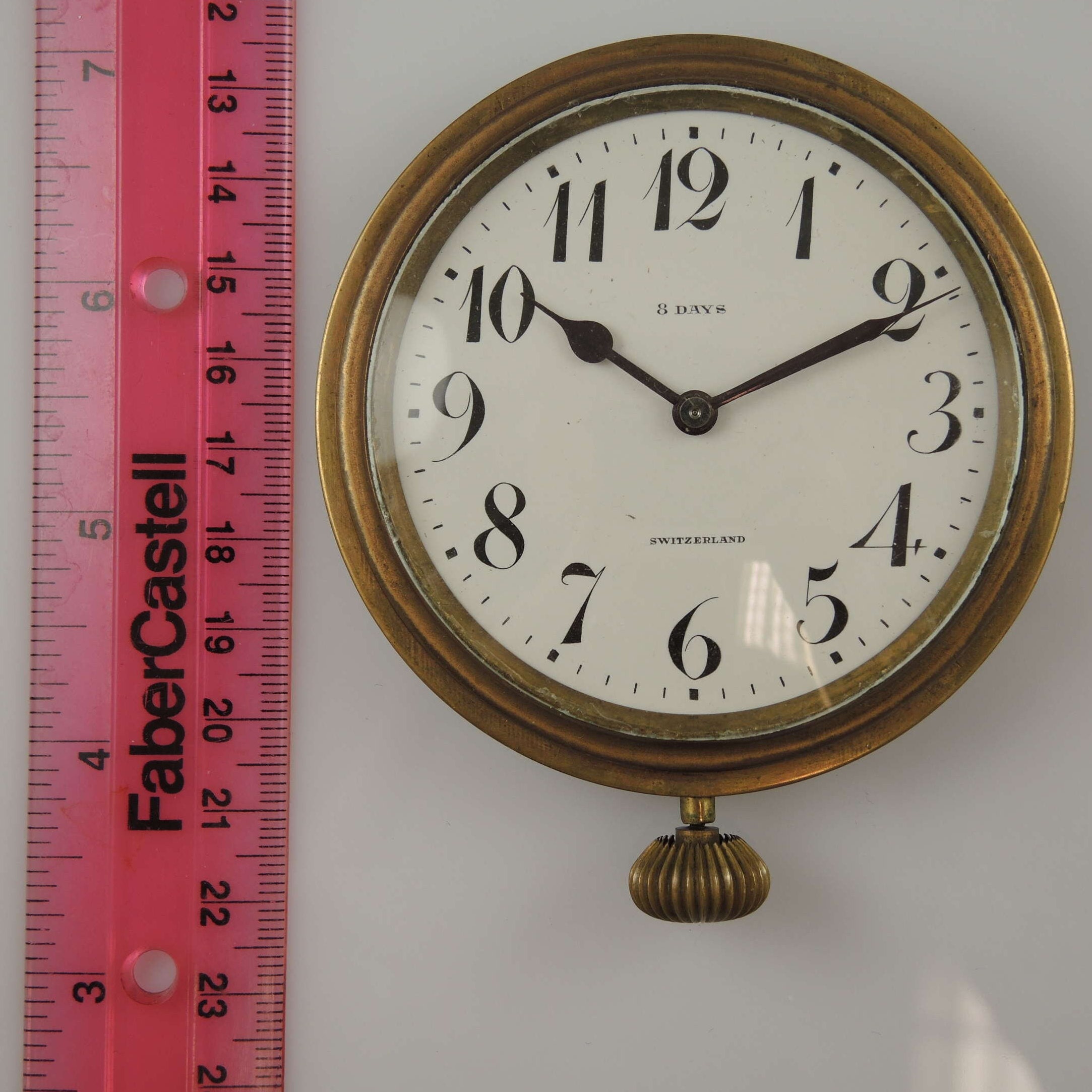 Large 8 Day Desk Clock or Car Dashboard Watch Made for TIFFANY