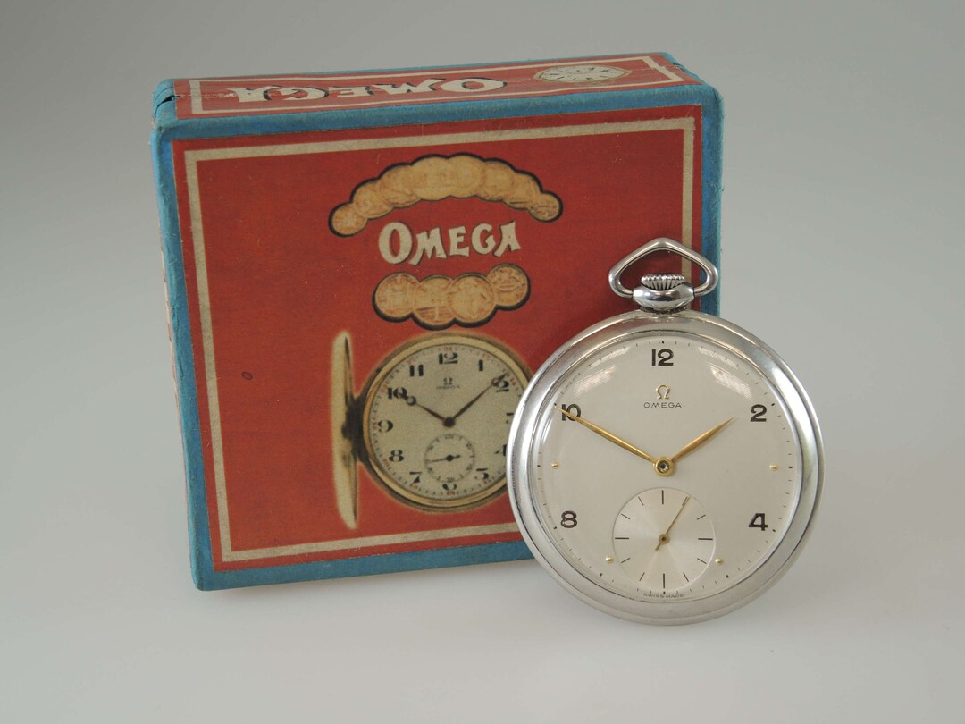 Vintage Omega Pocket Watch. With Box. C1956 Etsy