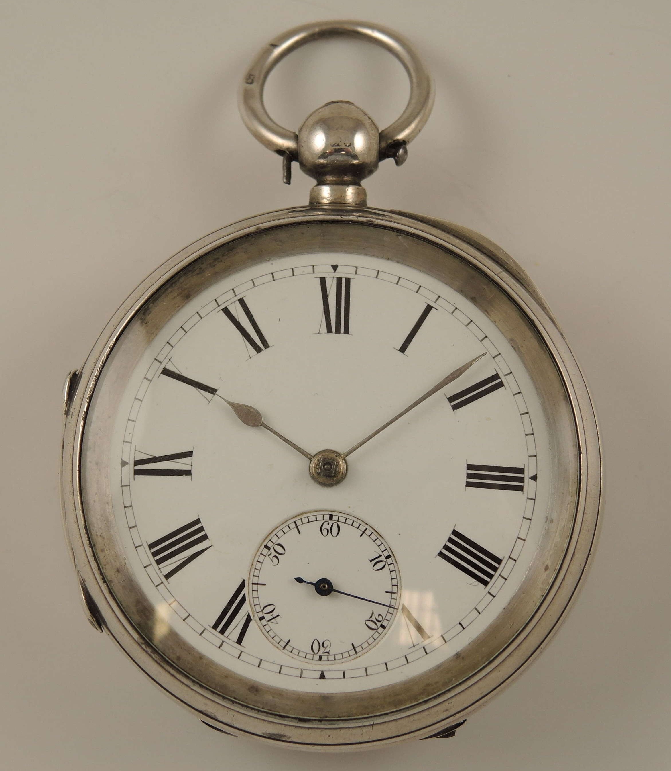 Orologio da tasca inglese con carica a chiave in c1889